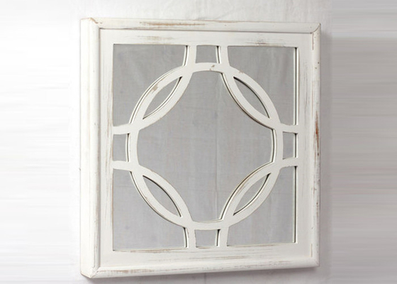 Living Room Square SGS Decorative Wood Framed Mirrors