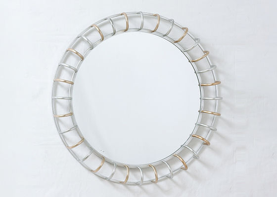 Decorative Round Hanging Sunburst Metal Wall Art Mirror